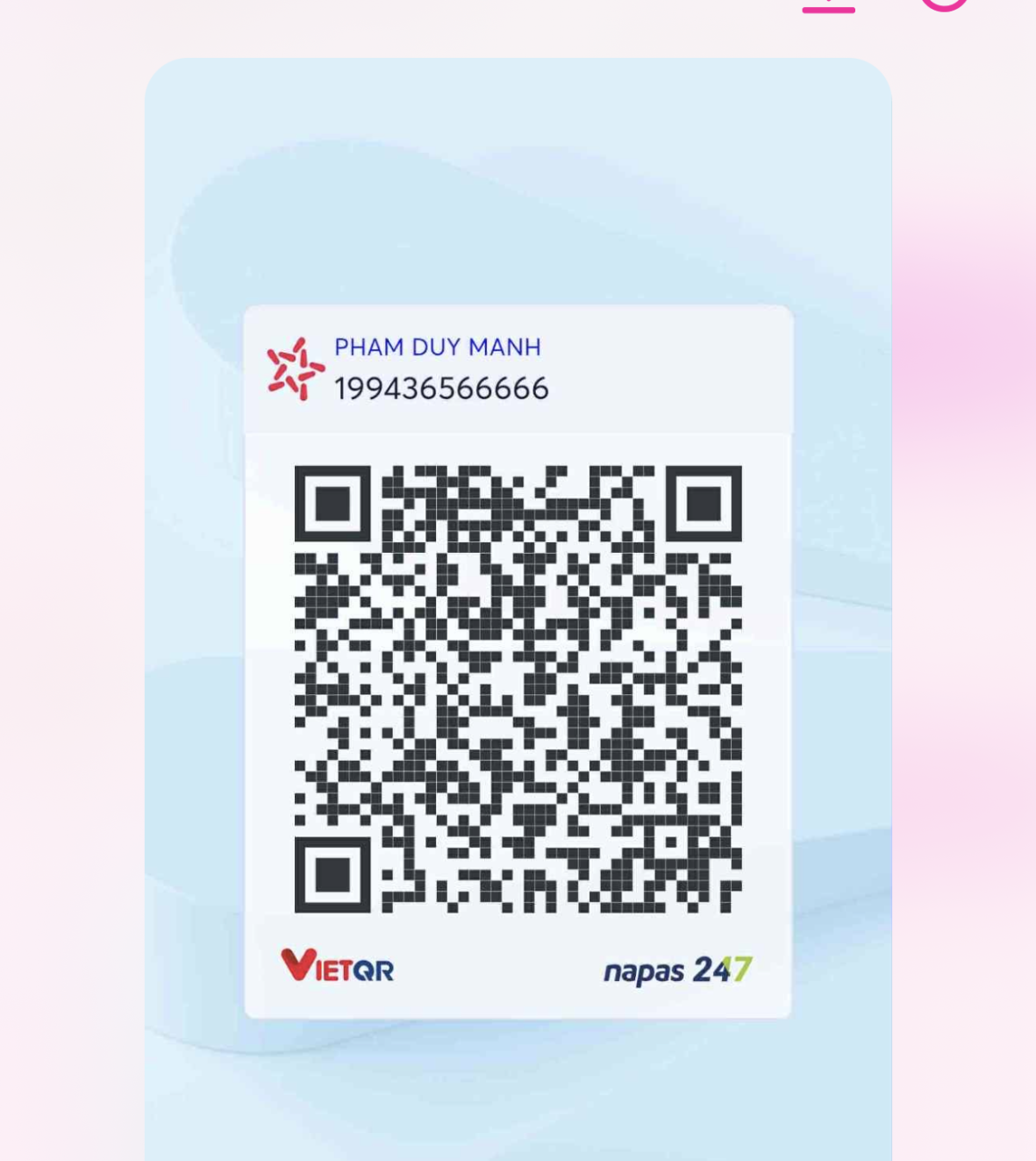 QR Code Duy Mạnh