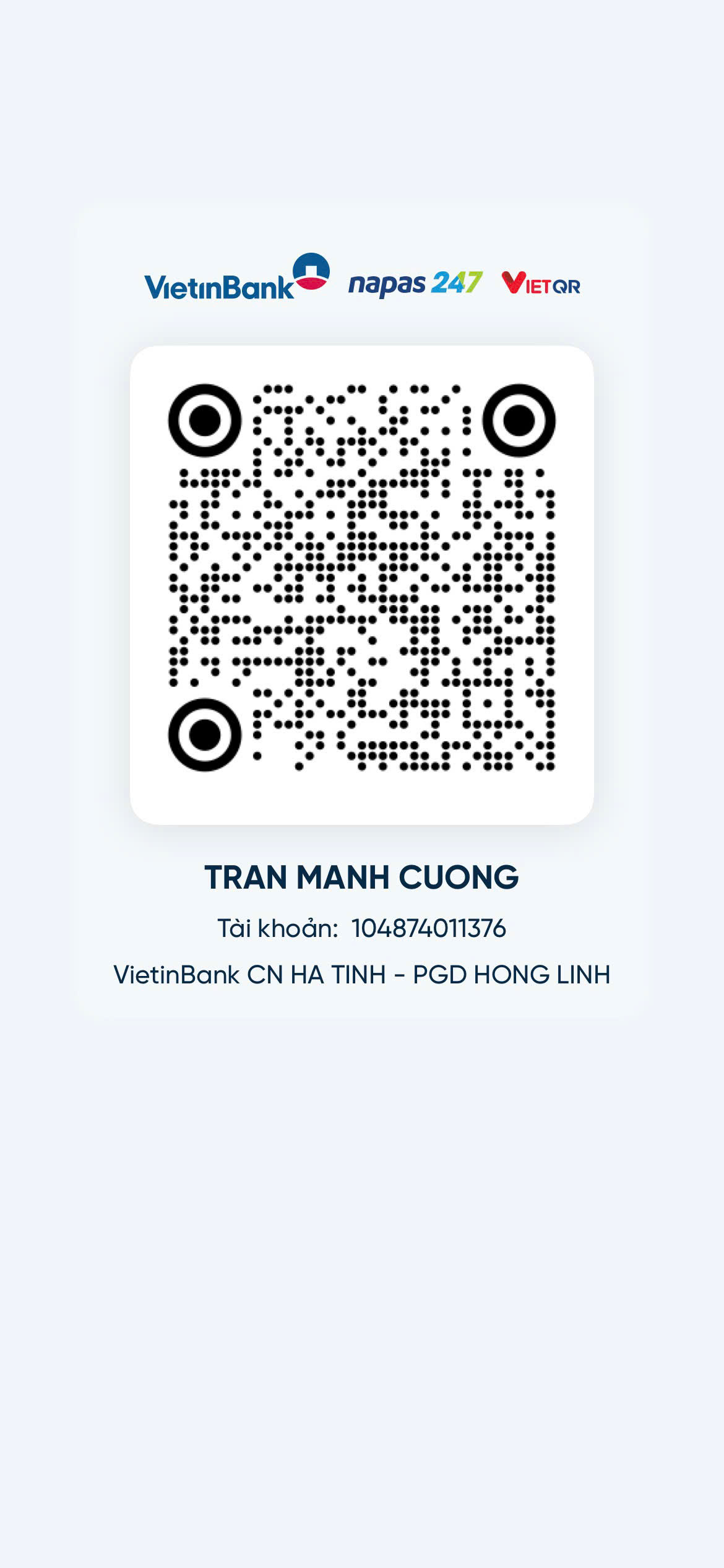 QR Code Mạnh Cường 